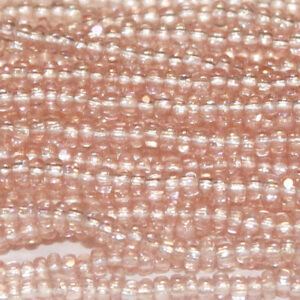 charlotte true cut glass czech seed bead transparent true light rose ab