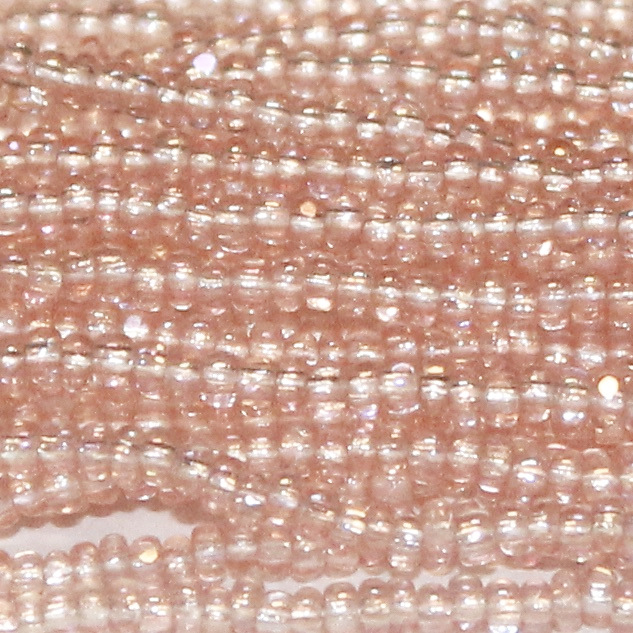 charlotte true cut glass czech seed bead transparent true light rose ab