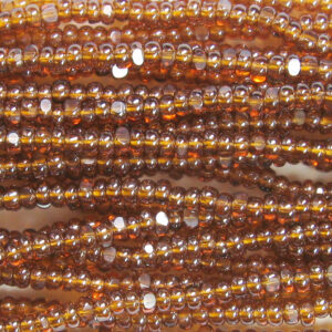 czech glass charlotte cut transparent dark topaz