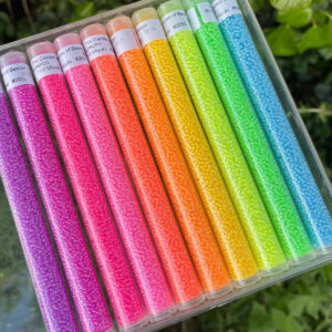 11/0 Miyuki Neon Lined Japanese Seed Bead Variety Pack