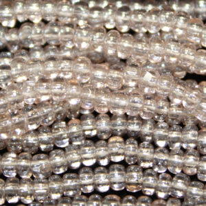 8/0 Charlotte Cut Transparent Light Rose Luster Glass seed beads