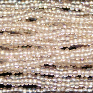 Charlotte Cut Transparent Light Rose AB Glass seed beads