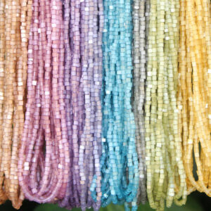 11/0 2 Cut Dusty Pastel Czech Glass Seed Bead Variety Pack