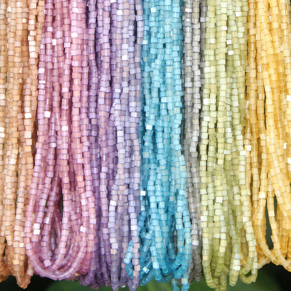 11/0 2 Cut Dusty Pastel Czech Glass Seed Bead Variety Pack