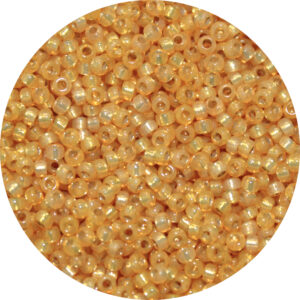 11/0 Japanese Seed Bead Gilt (Gold) Lined Mango