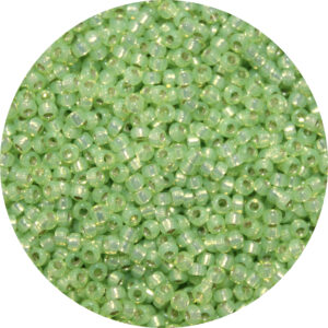 11/0 Japanese Seed Bead Gilt (Gold) Lined Kiwi
