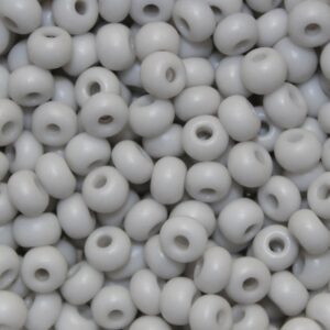 Czech Preciosa Matte Opaque Tint Pawnee White glass seed bead mix