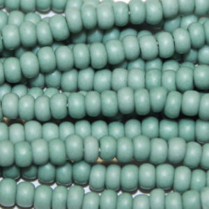Czech Preciosa Matte Opaque Tint Apache Turquoise glass seed bead mix