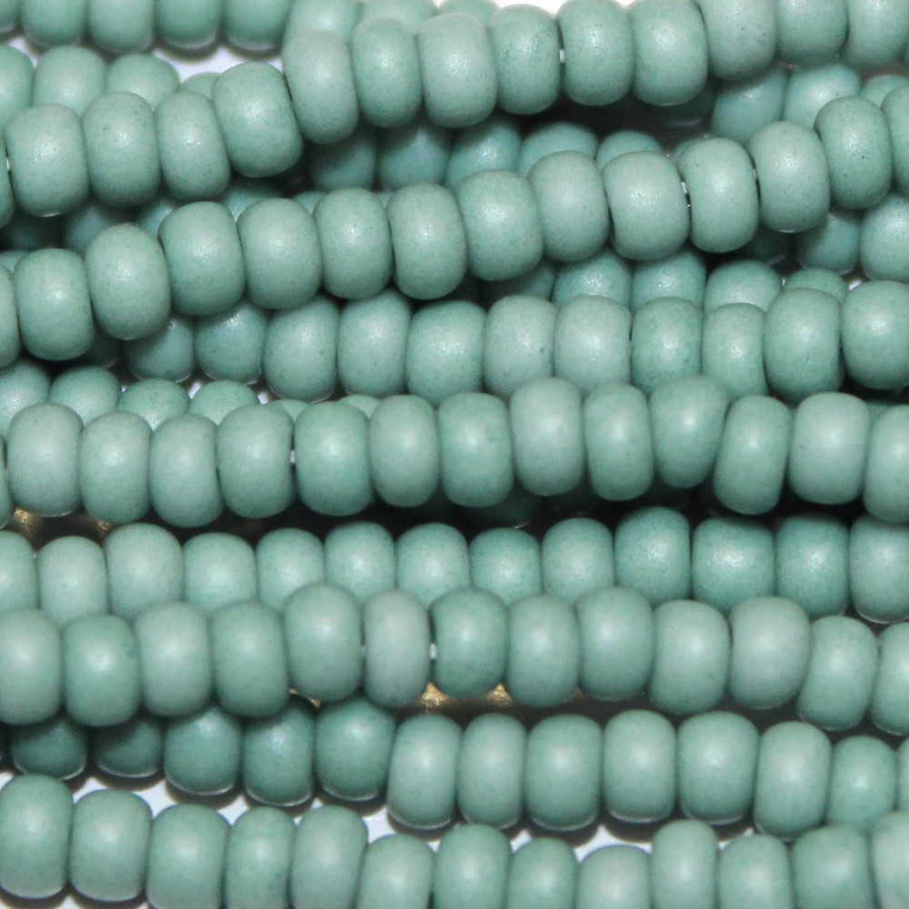 Czech Preciosa Matte Opaque Tint Apache Turquoise glass seed bead mix