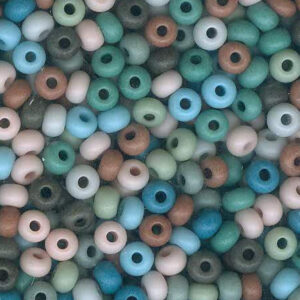Czech Preciosa Opaque Tint Powwow glass seed bead mix