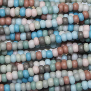 Czech Preciosa Matte Opaque Tint Powwow glass seed bead mix