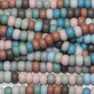 Czech Preciosa Matte Opaque Tint Powwow glass seed bead mix